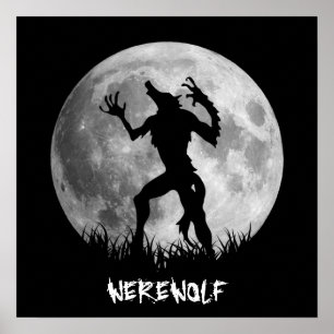 Póster Guay Werewolf Full Moon Transformation
