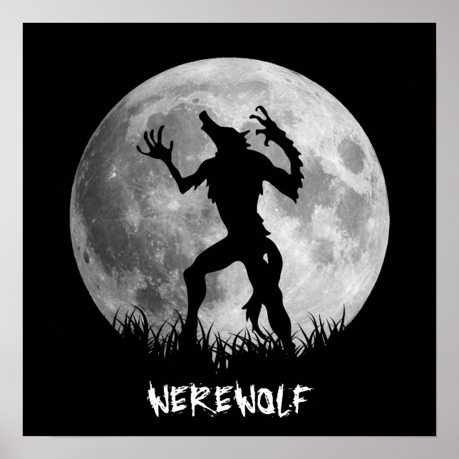 Póster Guay Werewolf Full Moon Transformation (Frente)