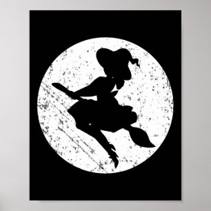 Póster Guay Witch Silhouette Halloween Trick O Trek Y