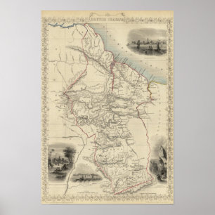 Póster Guayana británico