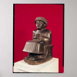 Póster Gudea, príncipe de Lagash, dedicó a