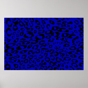 Póster guepardo azul