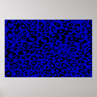 Póster guepardo azul