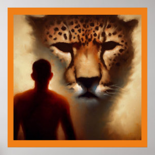 Póster Guepardo de animales espirituosos 2