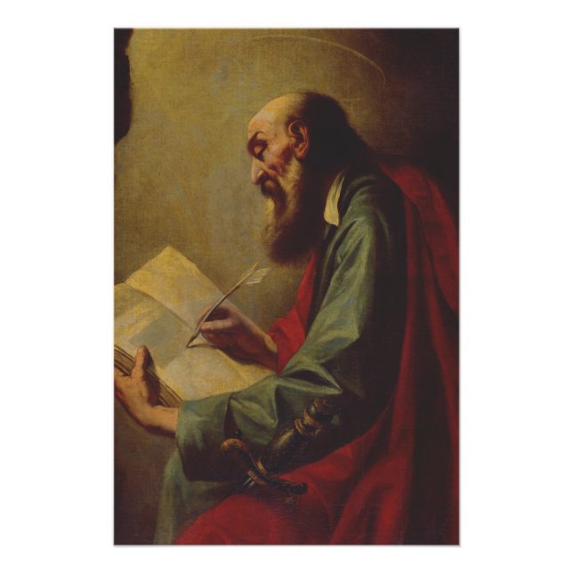Póster Guercino Saint Paul the Apostle Fine Art (Anverso)
