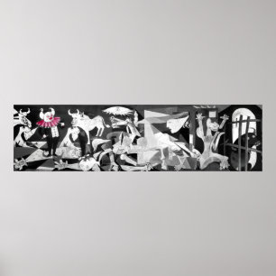 Póster Guernica excepto que hay un Payaso