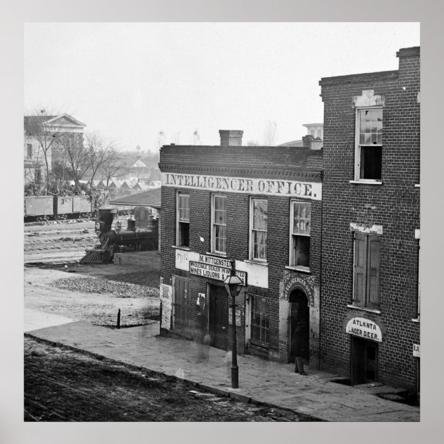 Póster Guerra civil en Atlanta, 1864 (Frente)