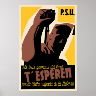 Póster Guerra Civil Española Cartel de Propaganda Únete a