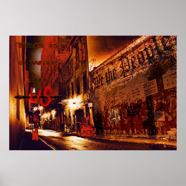 Póster Guerra contra el Poster estadounidense (Frente)