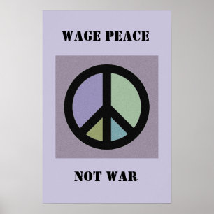 Póster Guerra de la paz del salario no