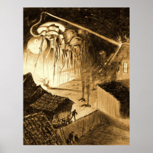 Póster Guerra De Los Mundiales Calienta Ray En Chobham Ro