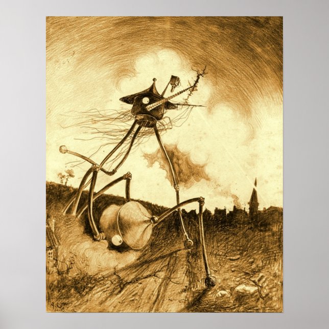 Póster Guerra de los Mundos (Frente)