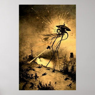 Póster Guerra de los Mundos H G Wells