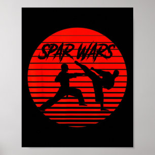 Póster Guerra de Spar Karate Artes Marciales Shotokan