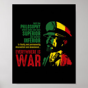 Póster Guerra del discurso de Haile Selie Camisas de León