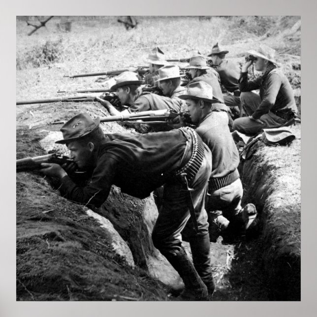 Póster Guerra Filipinas-Estados Unidos (Frente)