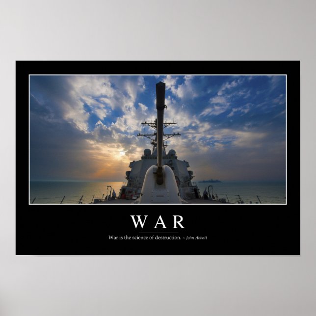 Póster Guerra: Inspiradora cita 2 (Frente)