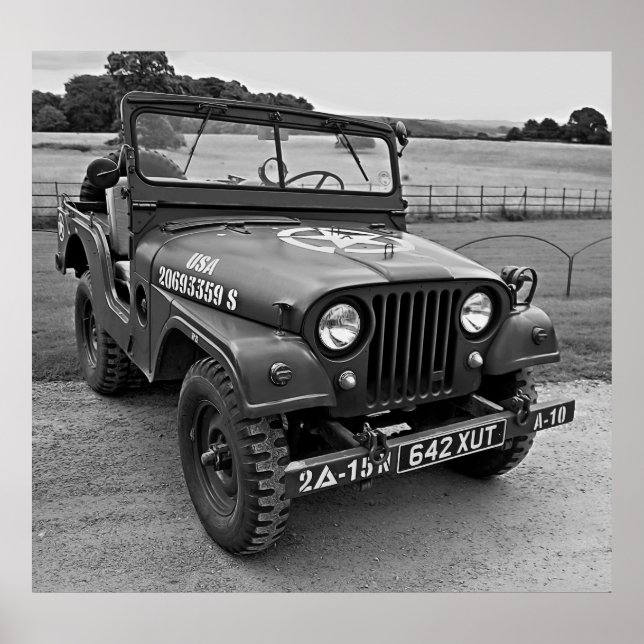 PÓSTER GUERRA MUNDIAL 2 JEEP (Frente)