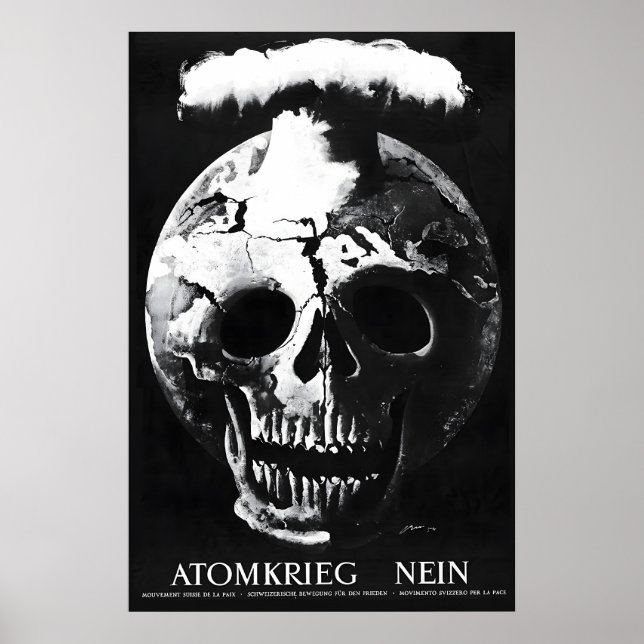 Póster Guerra nuclear alemana - Sin cartel político de pa (Frente)