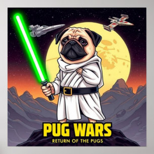 Póster Guerras de Pug Regreso de los Pugs
