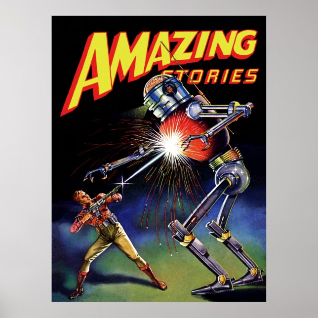 Póster guerras de robots (Frente)