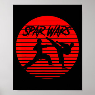Póster Guerras de Spar Karate Shotokan Artes Marciales