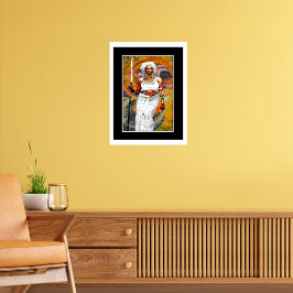 Póster Guerrera africana