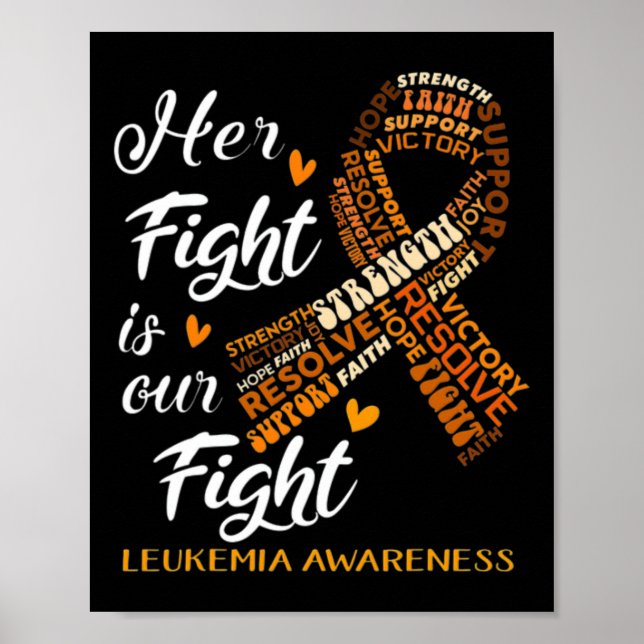 Póster Guerrera de la Concienciación sobre Leucemia Su Lu (Frente)