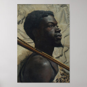 Póster Guerrero africano por Walter Scott Boyd