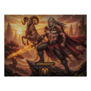 Póster Guerrero Aries