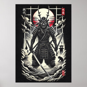 Póster Guerrero cazador de demonios omni - tatuaje de ani