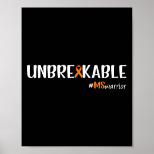 Póster Guerrero: Conciencia sobre la esclerosis múltiple 