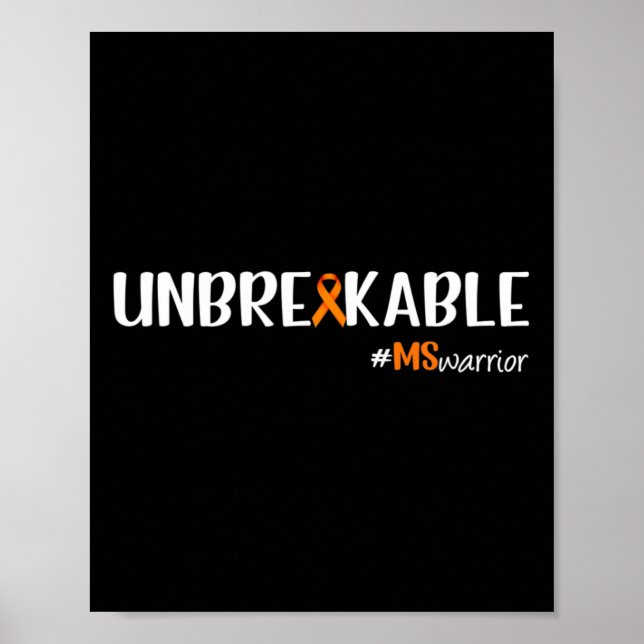 Póster Guerrero: Conciencia sobre la esclerosis múltiple  (Frente)