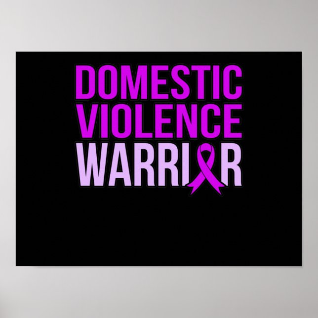Póster Guerrero contra la violencia doméstica apoya el me (Frente)