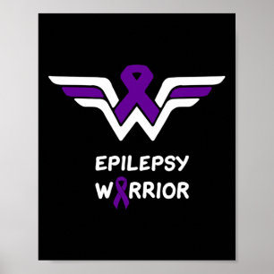 Póster Guerrero de Conciencia de la Epilepsia Soporte Sup