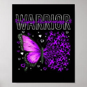 Póster Guerrero de Conciencia de Lupus Superviviente Mari