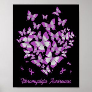 Póster Guerrero de concienciación sobre fibromialgia de l