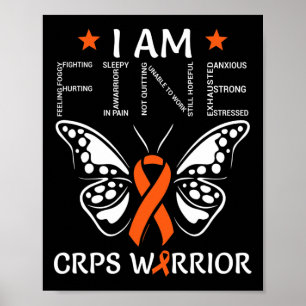 Póster Guerrero de CRPS Soy un buen Naranja Cinta Maripos