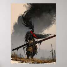 Guerrero de fantasía oscura con gran espada
