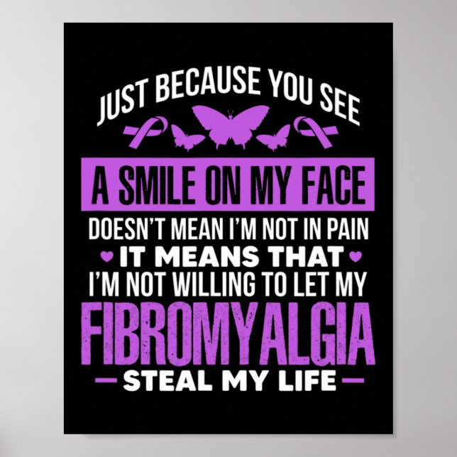 Póster Guerrero de Fibro Mariposa Púrpura Cinta (Frente)