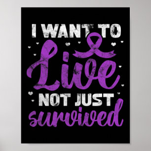 Póster Guerrero de Fibromialgia que quiero vivir no solo 