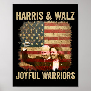 Póster Guerrero De Kamala Harris Tim Walz 2024 1