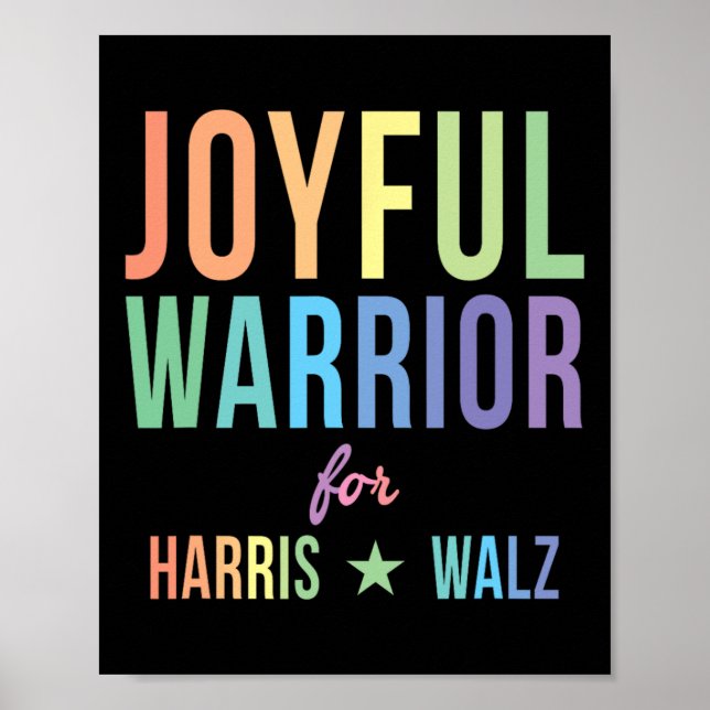 Póster Guerrero De Kamala Harris Tim Walz 2024 2 (Frente)