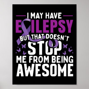 Póster Guerrero de la conciencia de la epilepsia 1