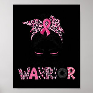 Póster Guerrero de la conciencia sobre el cáncer de mama