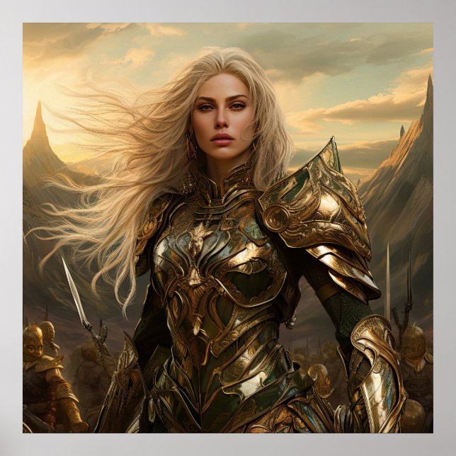 Póster Guerrero de la diosa (Frente)