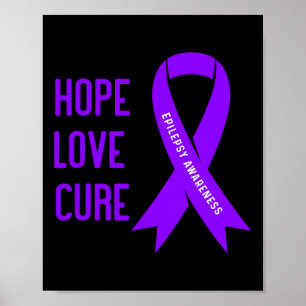 Póster Guerrero de la Epilepsia - Conciencia Morada de la
