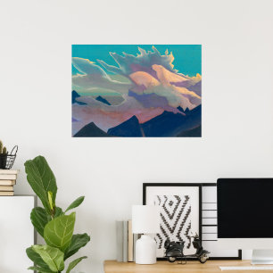 Póster Guerrero de la luz por Nicholas Roerich