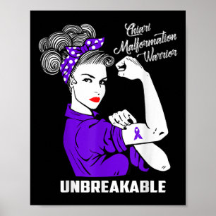 Póster Guerrero de la malformación de Chiari, inquebranta