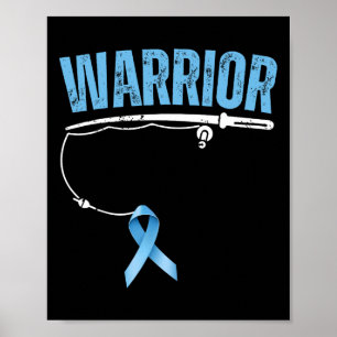 Póster Guerrero de la pesca cáncer de próstata pescador l
